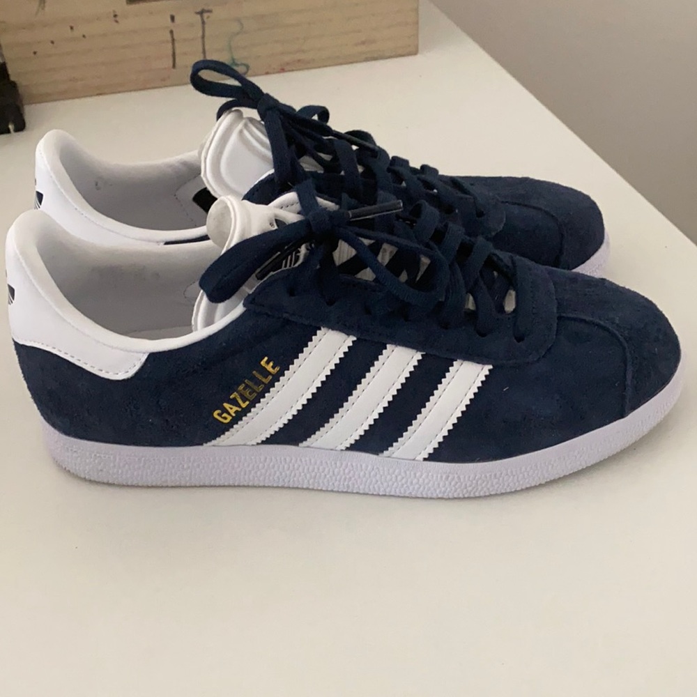 Blue Adidas Gazelle